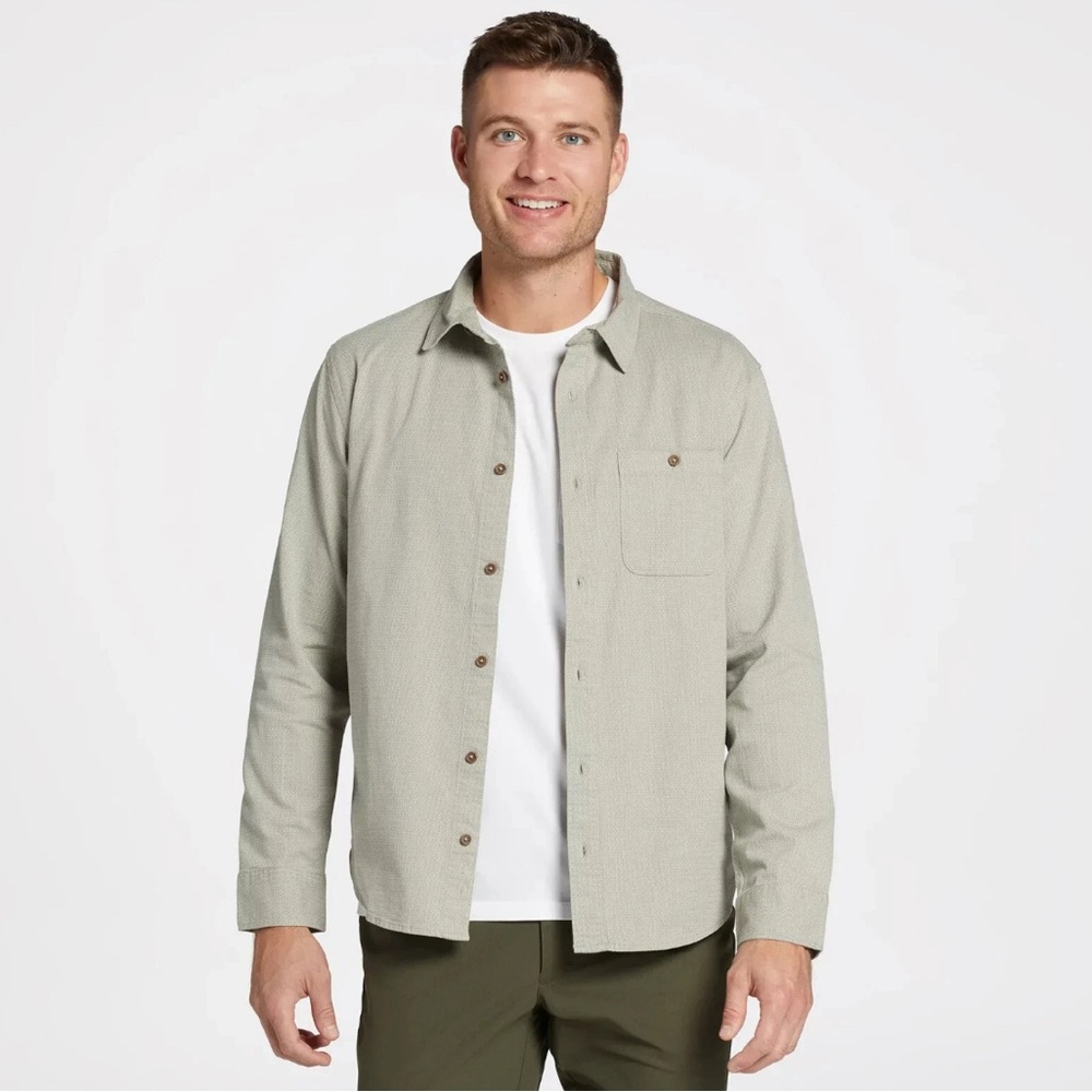 VRST Earl Gray Button‎ Down Long Sleeve Shirt.
